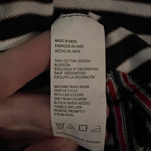 Izod black and white stripe golf polo - Picture 5 of 5